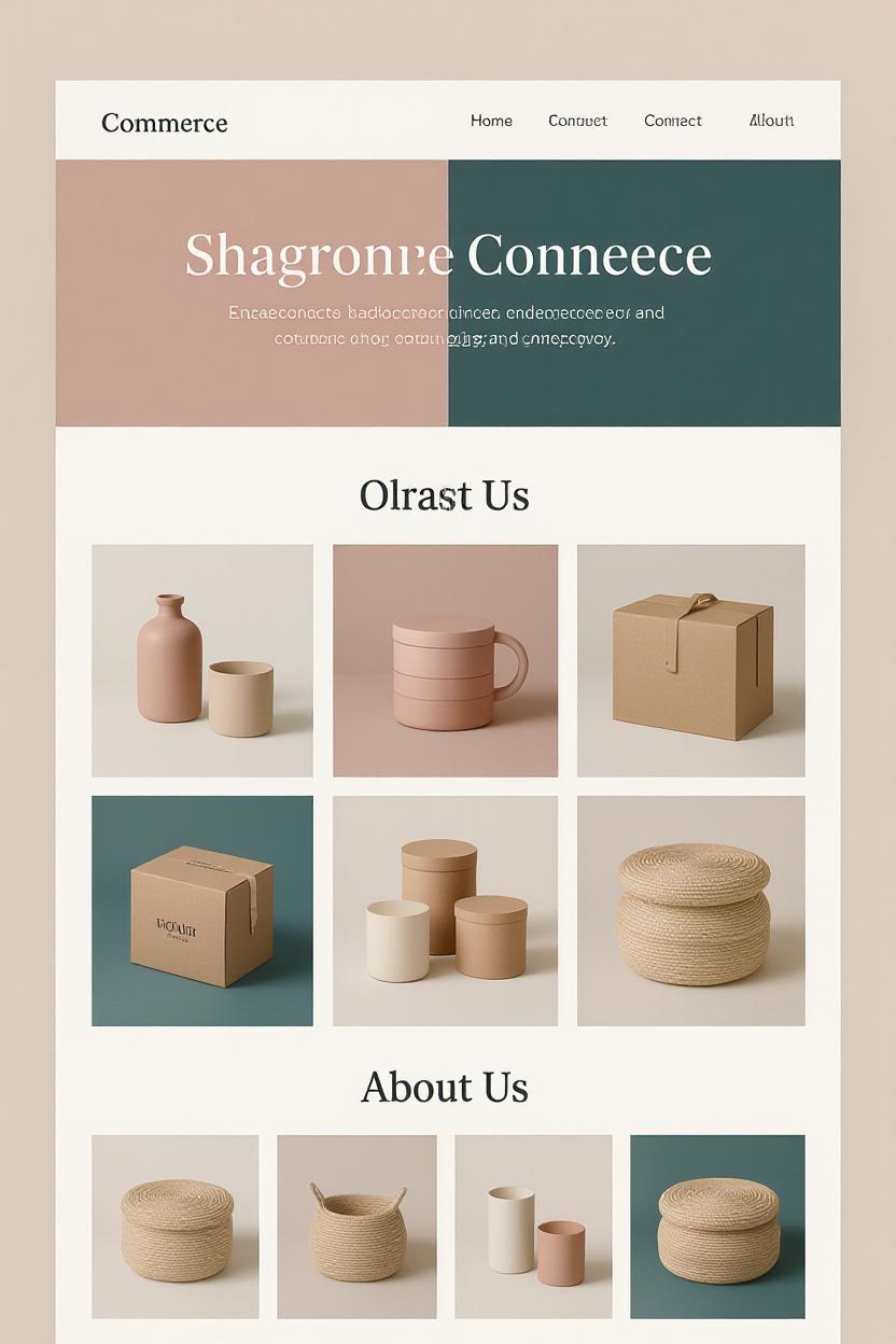 Clean portfolio layout built with the Web At Ease AI website builder